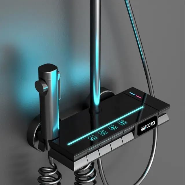 digitalni tuš panel sa LED displejem — detalj 1