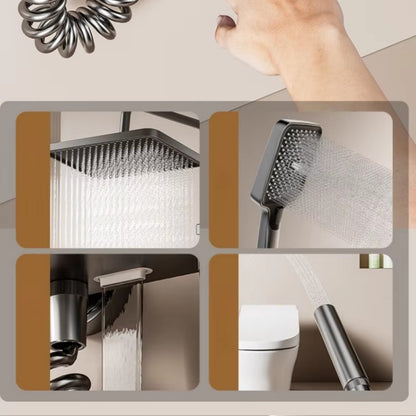 digitalni tuš set sa LED ekranom — detalj 1