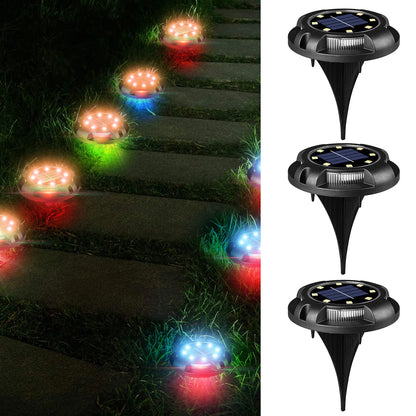 solarne RGB zidne lampe DiscLight — detalj 1