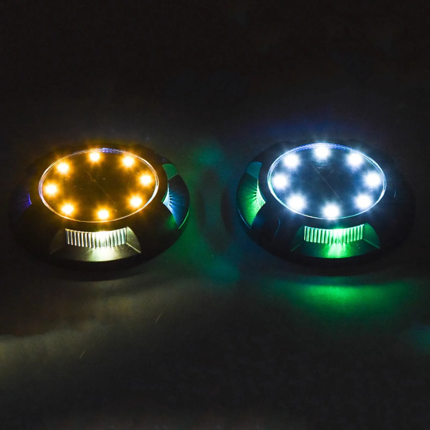 solarne RGB zidne lampe DiscLight — detalj 2