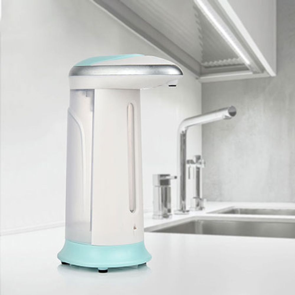 dozer za sapun sa senzorom Xwave SuperClean 400 — bela posuda od 400 ml sa senzorom ispod otvora