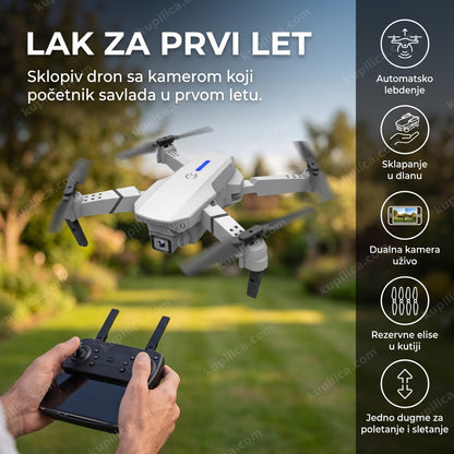 dron e88 pro max sa kamerom leti napolju iznad dvorišta, benefiti proizvoda
