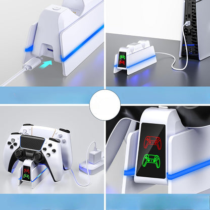 dupli punjač za PS5 kontrolere — detalj 1