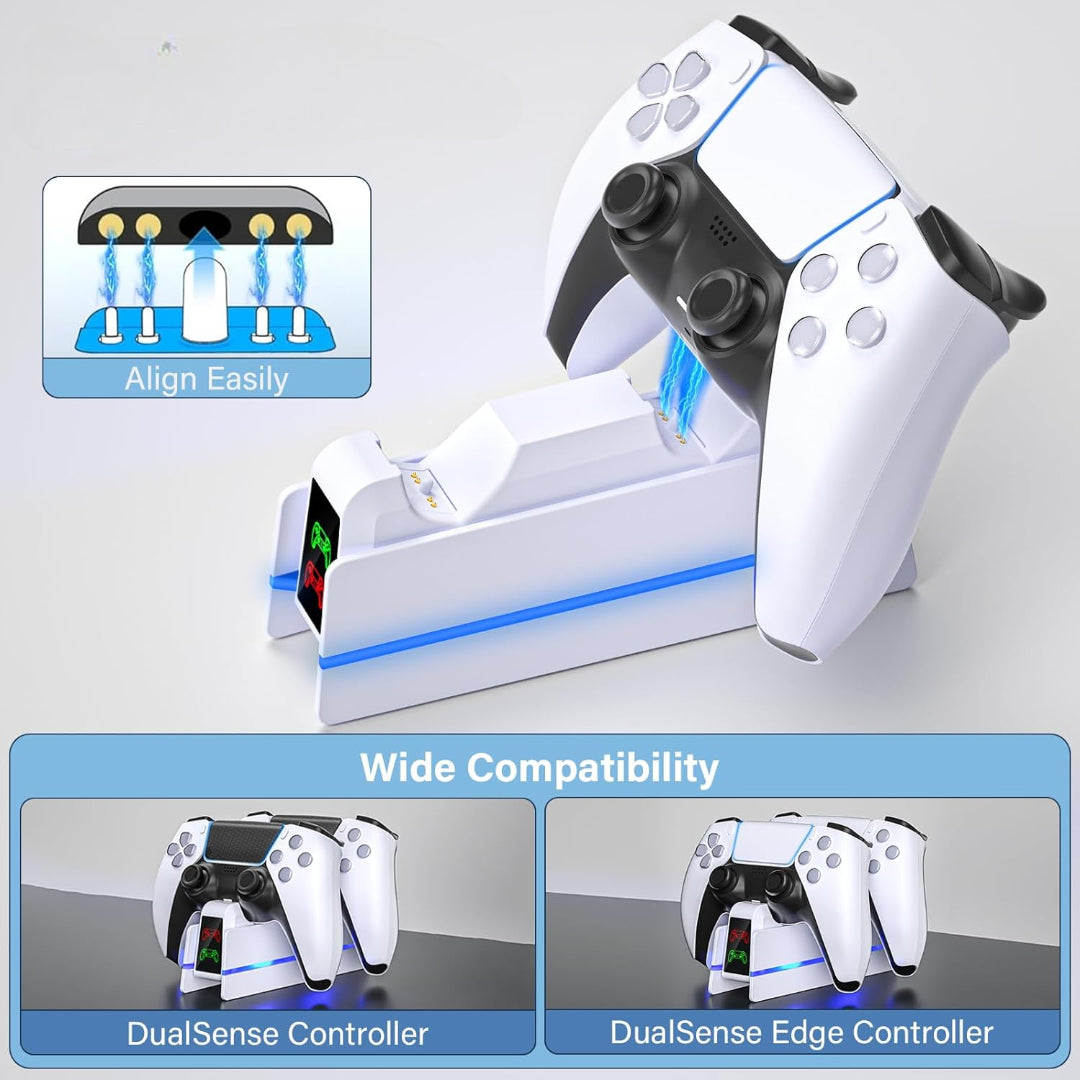 dupli punjač za PS5 kontrolere — detalj 2
