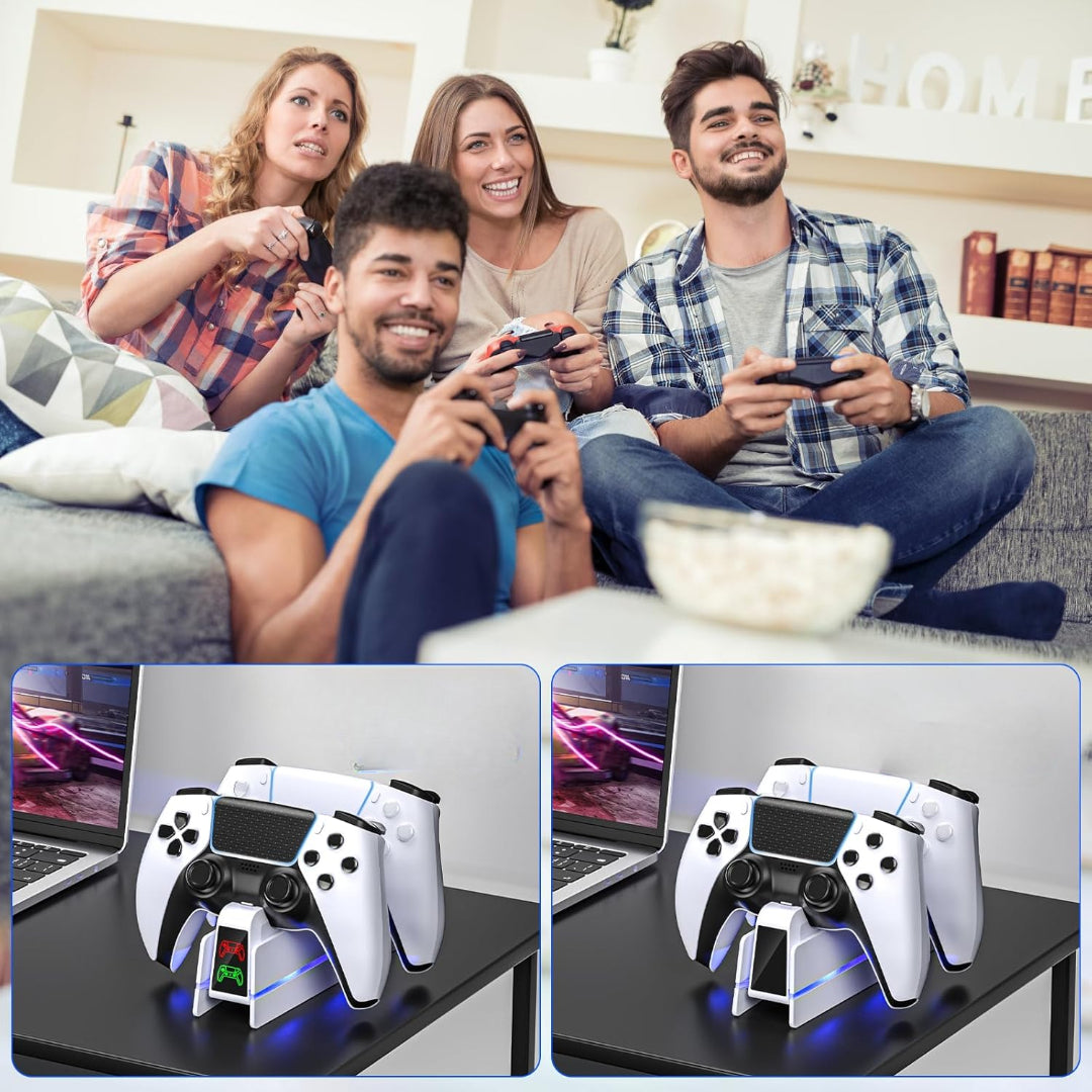 dupli punjač za PS5 kontrolere — detalj 3