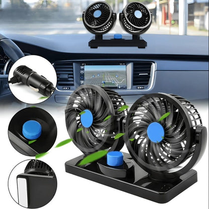 Dupli ventilator za auto 12V HX-T303 — pregled