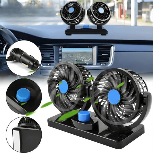 Dupli ventilator za auto 12V HX-T303 — pregled