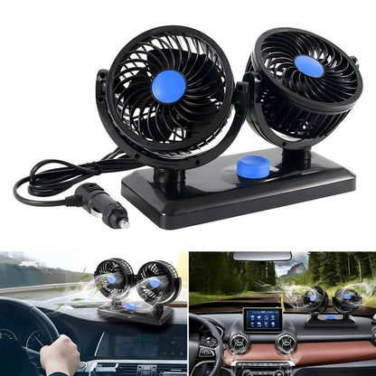 Dupli ventilator za auto 12V HX-T303 — detalj 1