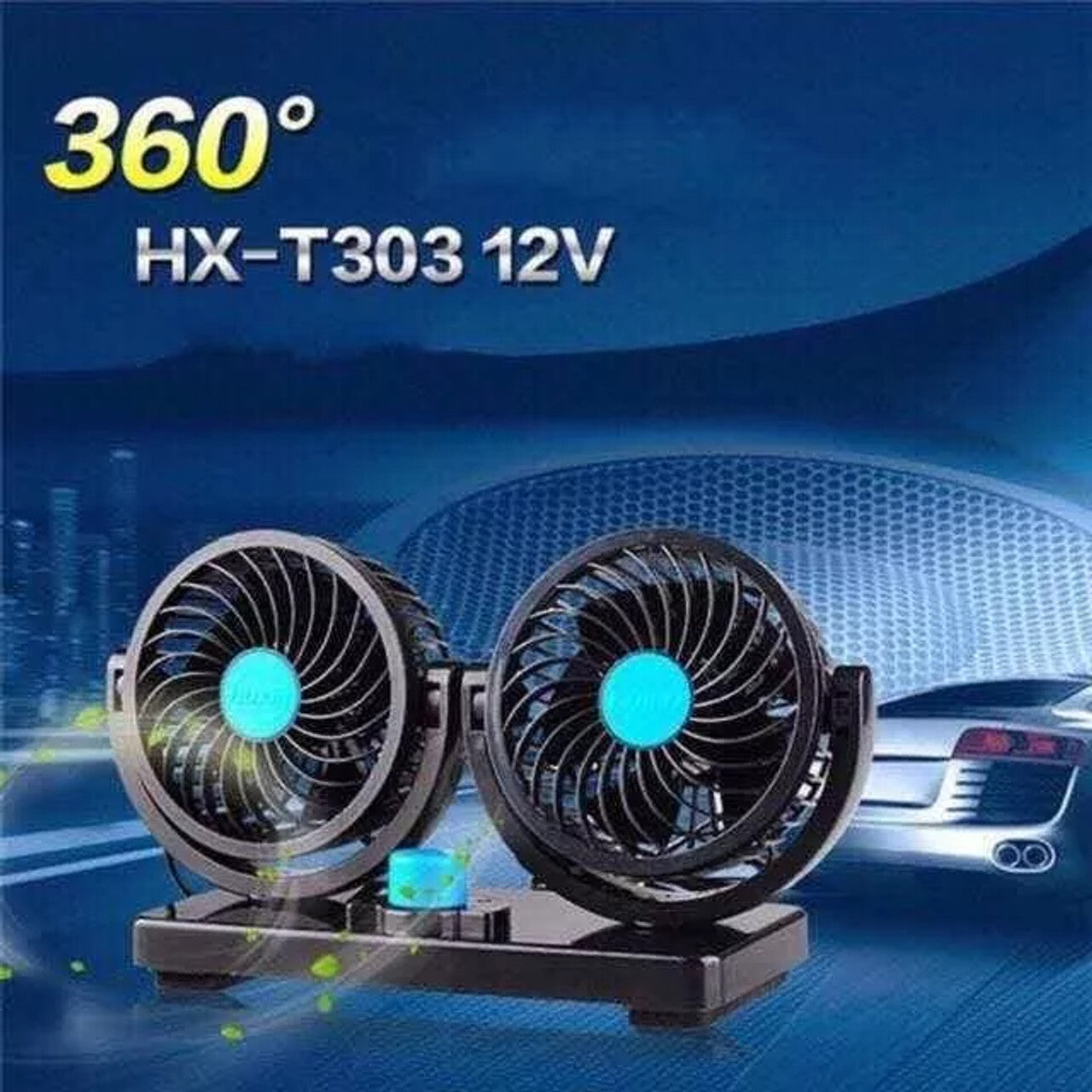 ventilator priključen u auto upaljaču