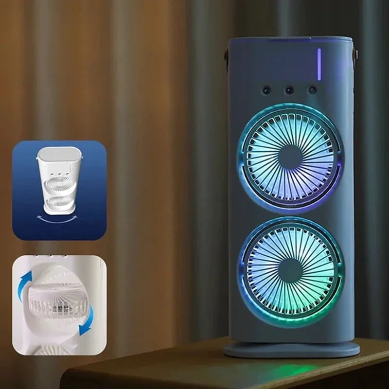 dvozonski mini klima ventilator 3 u 1 — detalj 2