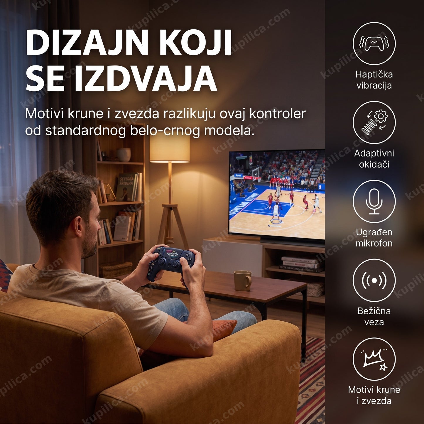 džojstik za ps5 lebron james — osoba igra sa posebnim izdanjem kontrolera, benefiti proizvoda