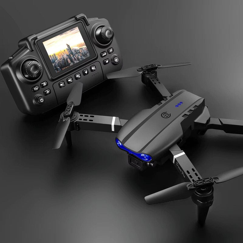 E99 Max dron sa ekranom i daljinski upravljač sa prikazom snimka uživo
