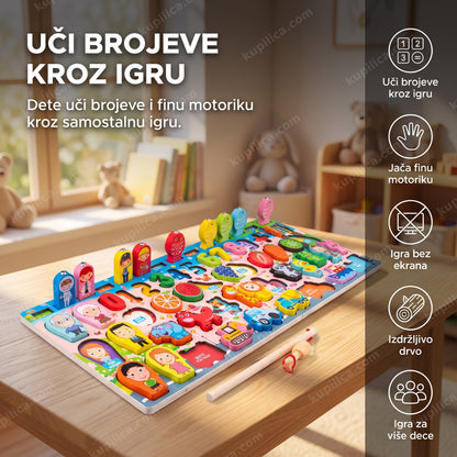 edukativna drvena tabla za decu sa brojevima u dečijoj sobi, benefiti proizvoda