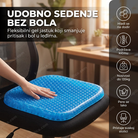 egg sitter jastuk za udobno sedenje na kancelarijskoj stolici, benefiti proizvoda