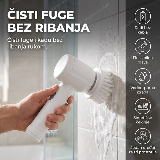 punjiva bežična električna četka za čišćenje fuga u kupatilu, benefiti proizvoda