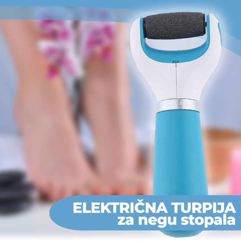 Električna turpija za pete na baterije — detalj 1