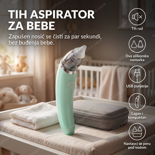 električni aspirator za nos za bebe na stočiću, benefiti proizvoda