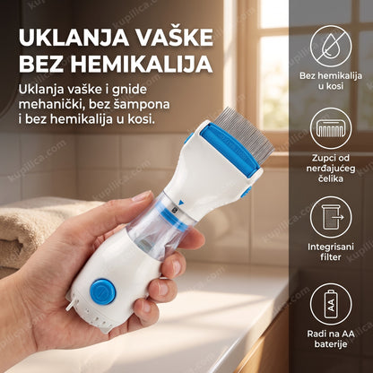 električni češalj za vaške u ruci odrasle osobe, benefiti proizvoda