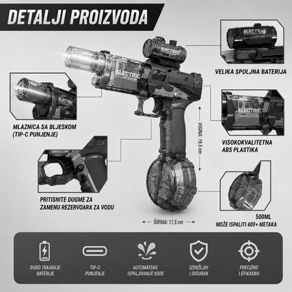 domet pucanja električnog pištolja