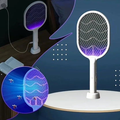 električni reket protiv komaraca sa UV lampom 3000V — pregled