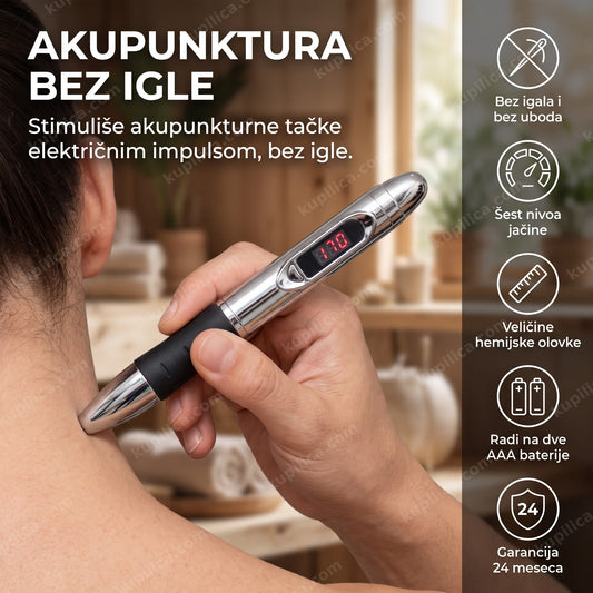 massager pen elektronska olovka za akupunkturu na tački vrata odrasle osobe, benefiti proizvoda