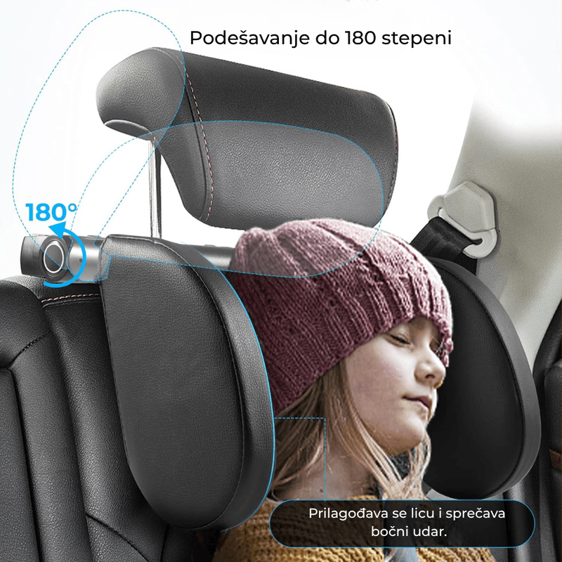 ergonomski jastuk za vrat za auto — detalj 2