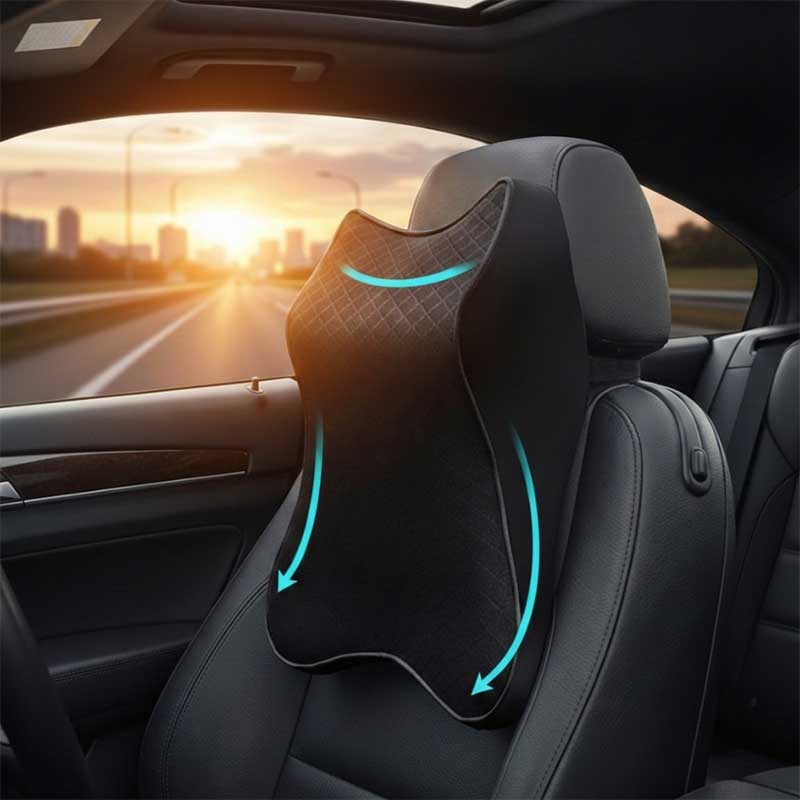 ergonomski jastuk za vrat za auto — pregled
