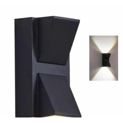 geometrijski oblik lampe sa dva zakošena klina