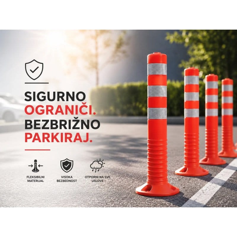 parking stubić postavljen na ivici privatnog prilaza kući