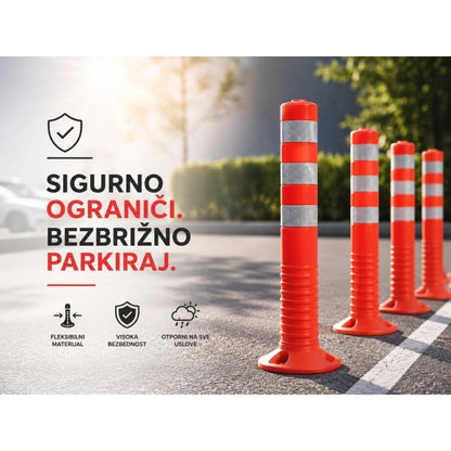 parking stubić postavljen na ivici privatnog prilaza kući