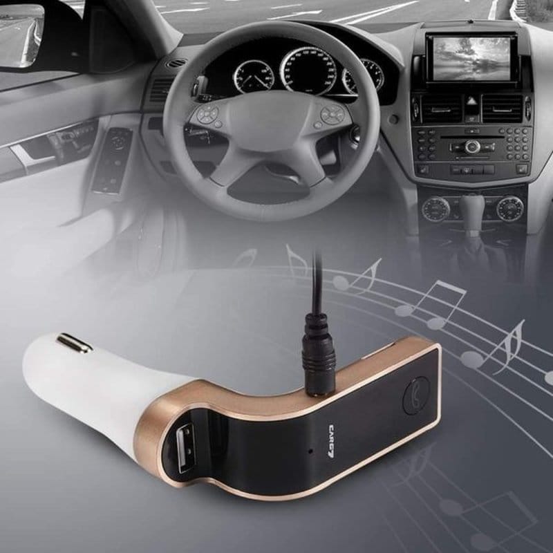 FM transmiter CARG7 — bočni prikaz sa USB priključcima