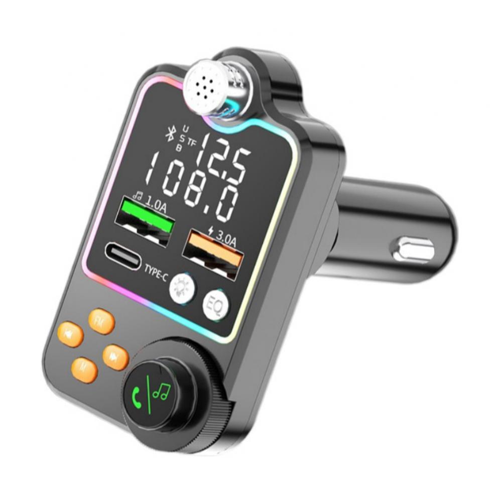 FM transmiter za auto Q15 — Type-C i USB port za punjenje telefona tokom vožnje