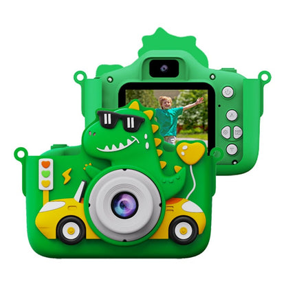 fotoaparat za decu dinosaurus zeleni — detalj 1