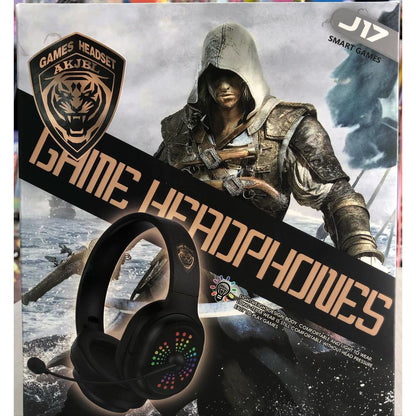 kutija gaming slušalica J17 sa AKJBL tigar logom i natpisom Game Headphones