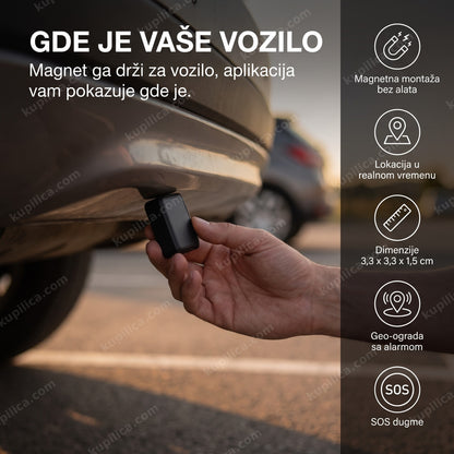 gps tracker za auto magnetni postavljen ispod branika, benefiti proizvoda