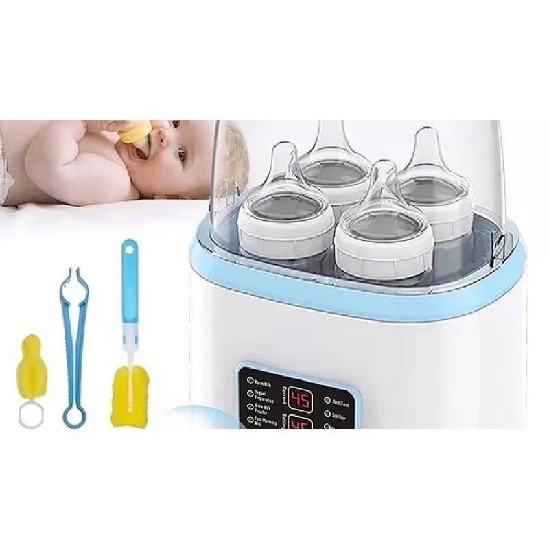 grejač za flašice i sterilizator 8 u 1 sa priborom za čišćenje flašica pored uređaja