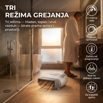 Prenosna grejalica TMB FH-15 2000W kalorifer sa termostatom za kupatilo