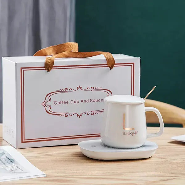 keramička šolja na grejnoj ploči — set