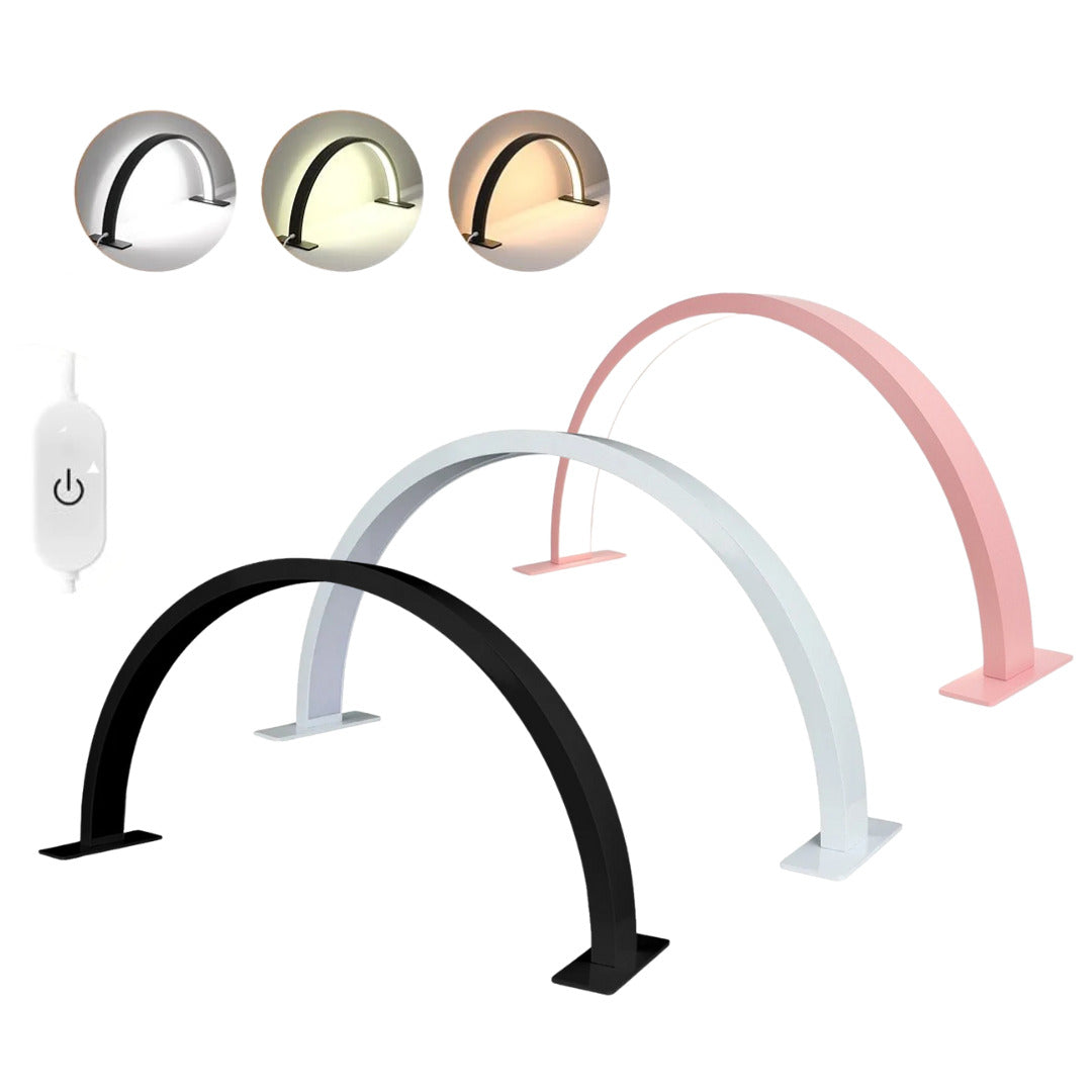 Half Moon lampa za manikir 75 cm — luk sa LED diodama iznad radnog stola