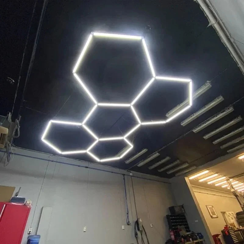 heksagonalna led rasveta za auto detailing — detalj 3