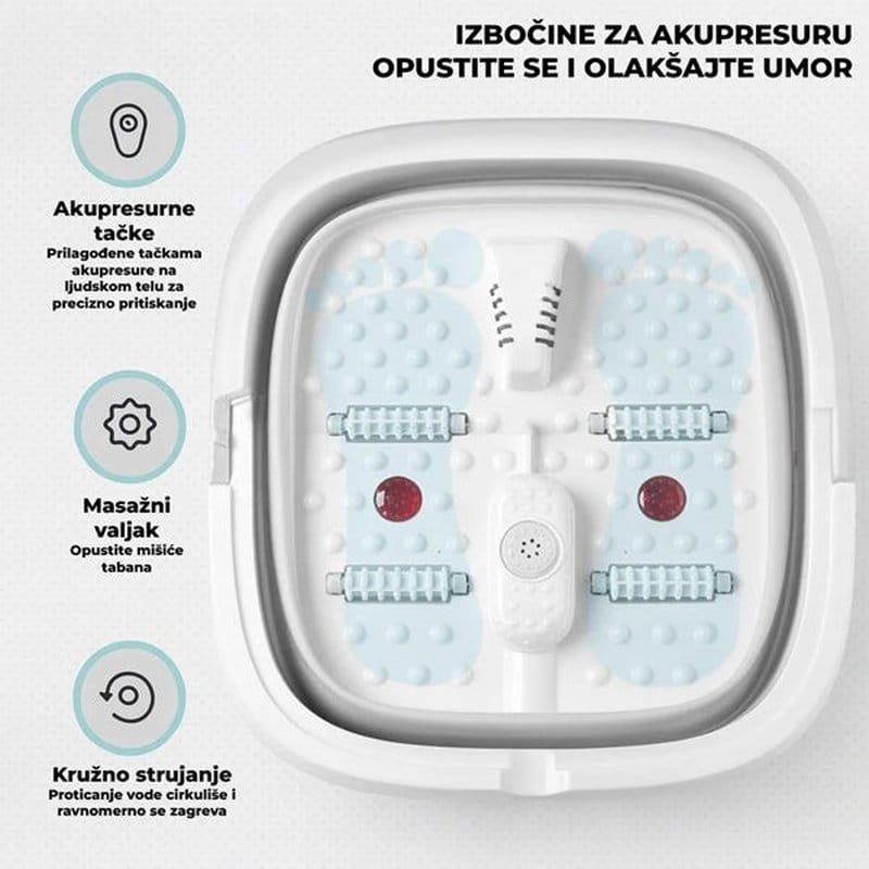 hidromasažna sklopiva kadica za pedikir — detalj 2