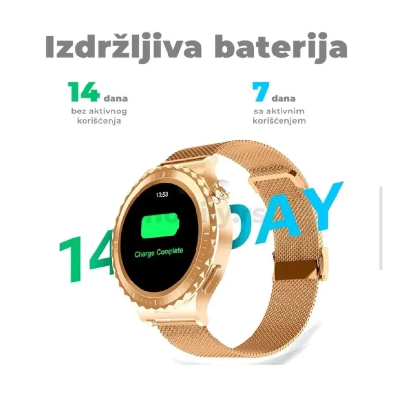 Ekran sa prikazom otkucaja srca i koraka