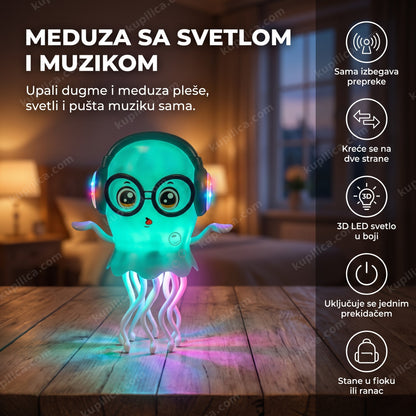 Igračka meduza svetli i pleše sama na stolu, benefiti proizvoda