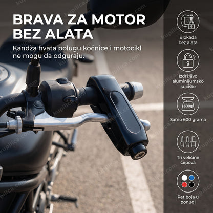 kandža brava za motor zaključana na poluzi kočnice na parkingu, benefiti proizvoda