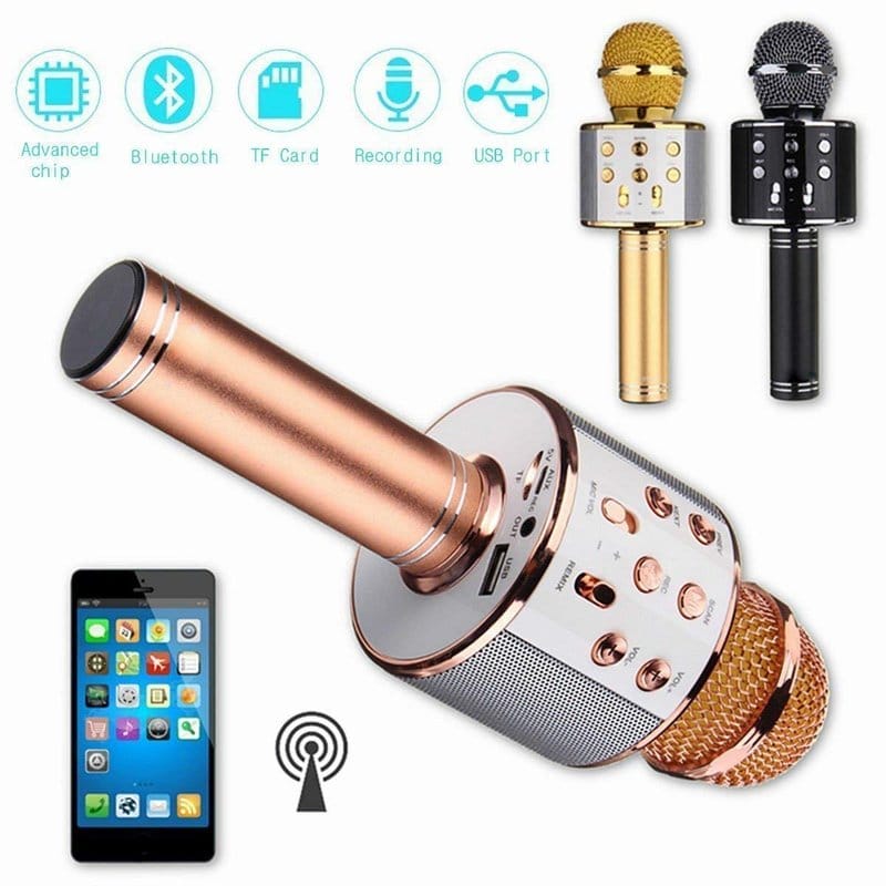 karaoke bluetooth mikrofon WS-858 — pregled