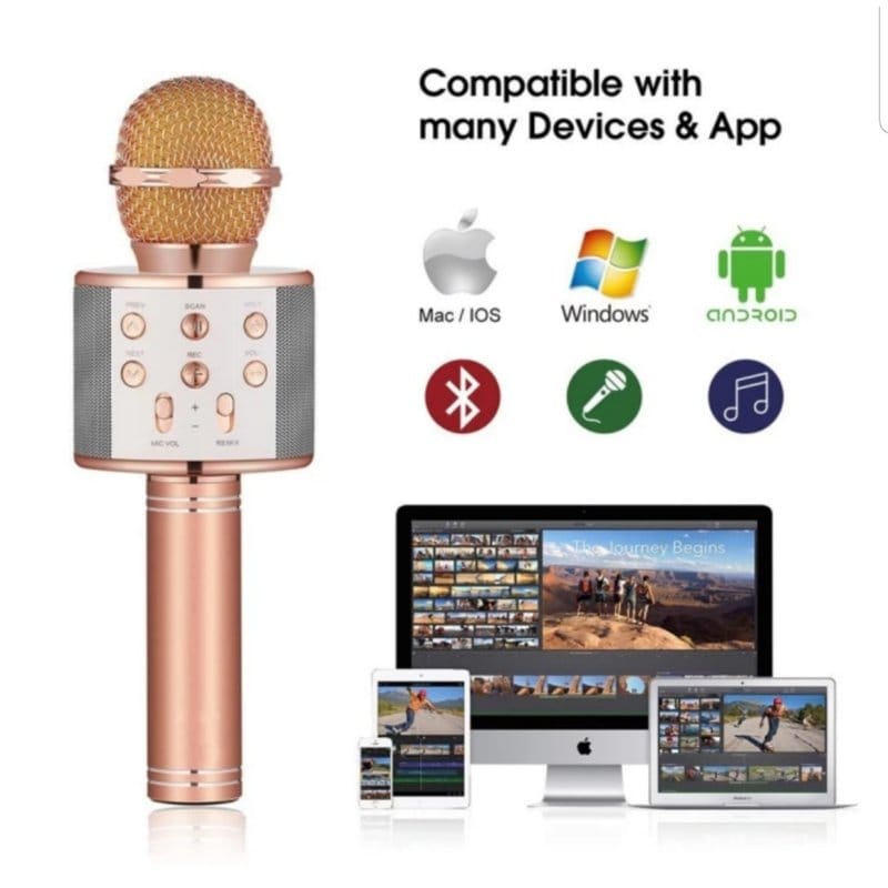 karaoke bluetooth mikrofon WS-858 — detalj 17