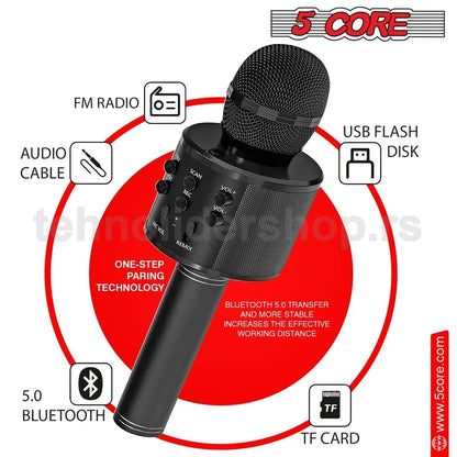 karaoke bluetooth mikrofon WS-858 — detalj 3
