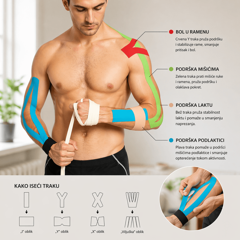 kinesio trake za sport — detalj 3