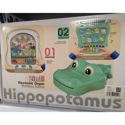 Klavir nilski konj sa fliperom i šarenim dirkama za bebe