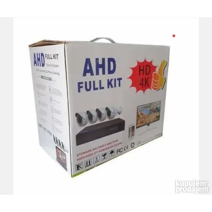 Komplet AHD kamere za video nadzor 4 kamere 5MP u originalnoj kartonskoj kutiji